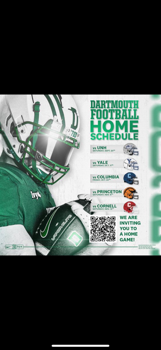 Thanks for the game day invite <a href="/DartmouthFTBL/">Dartmouth Football</a>