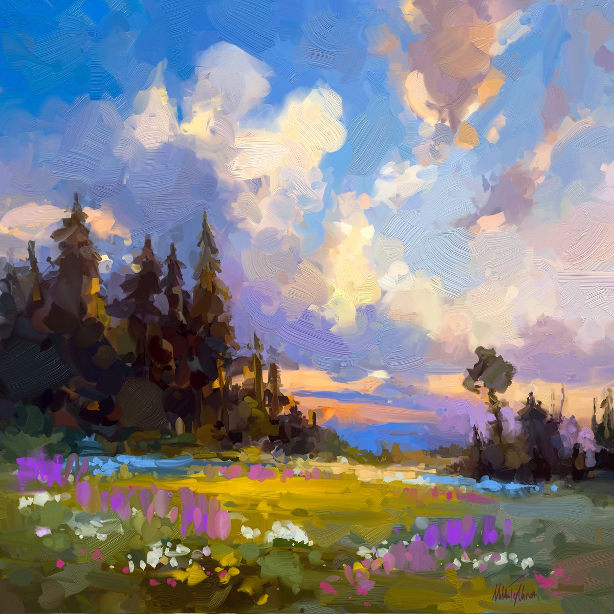 MikkoTyllinen's tweet image. ~ Colorful morning ~
Digital oil painting