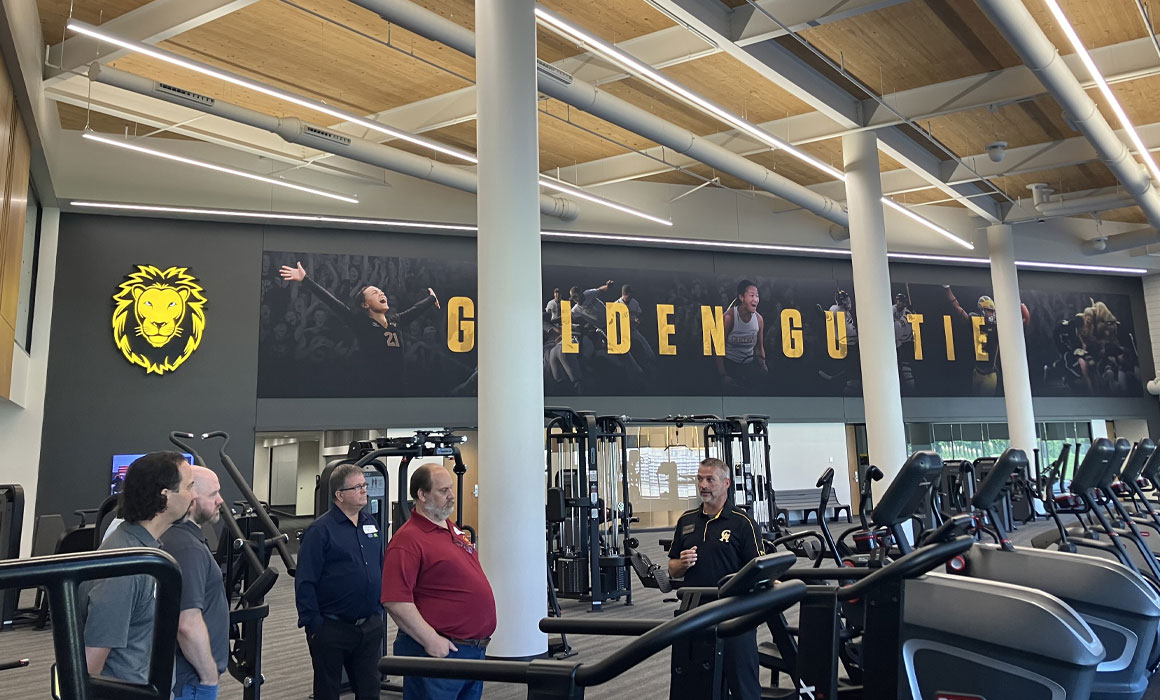 IEA Safety attended the #MNAPPA tour of Gustavus Adolphus College’s Lund Center! A great opportunity to connect, learn, &amp; share insights on higher ed facility challenges. #HigherEdFacilities