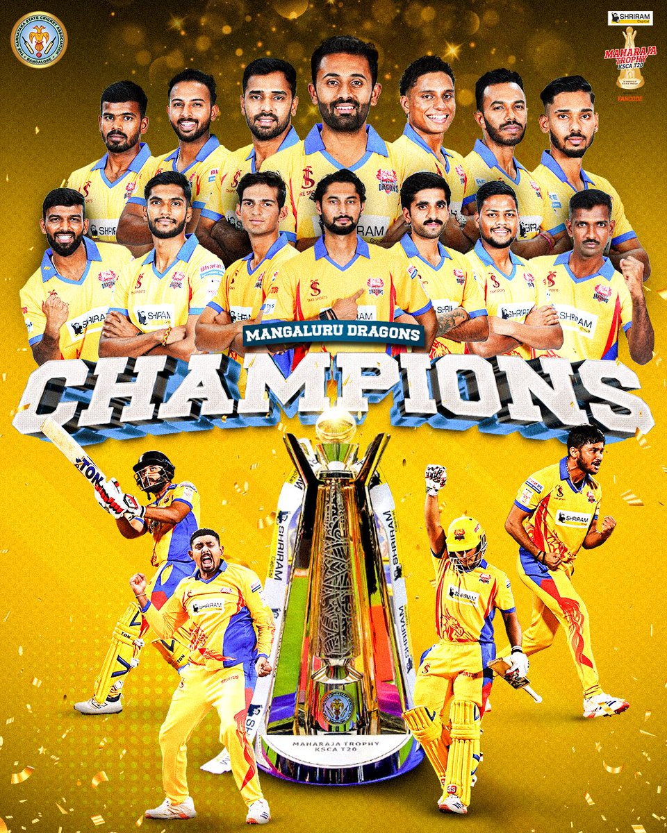maharaja_t20's tweet photo. 𝐏𝐫𝐞𝐬𝐞𝐧𝐭𝐢𝐧𝐠 𝐭𝐨 𝐲𝐨𝐮 𝐭𝐡𝐞 #𝐒𝐞𝐚𝐬𝐨𝐧𝟒 𝐂𝐡𝐚𝐦𝐩𝐢𝐨𝐧𝐬 🏆

#ಆಡಕ್ಕೂರೆಡಿಆಳಕ್ಕೂರೆಡಿ #ShriramCapitalMaharajaTrophy #MaharajaTrophy https://t.co/d63RKcaMzq