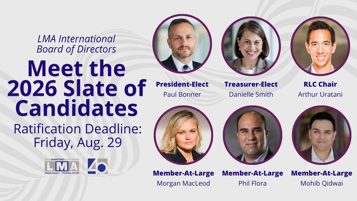 Final Reminder: Ratification Closes Today 
 
LMA members, today is your last chance to participate in the ratification of the 2026 LMA International Board of Directors slate. Don’t miss this opportunity to have your voice heard and support the leaders shaping our association.