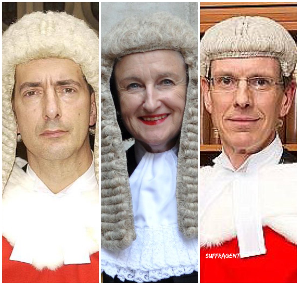 These are the judges assessing the Epping case:

🟥Justice Bean (L), who once edited a far-left manifesto for the Society of Labour Lawyers
🟥Justice Nicola Davies - a Labour-voting feminist 
🟥Justice Cobb (R), who wanted to overturn Brexit

Their ruling is due tomorrow...🏴󠁧󠁢󠁥󠁮󠁧󠁿🇬🇧