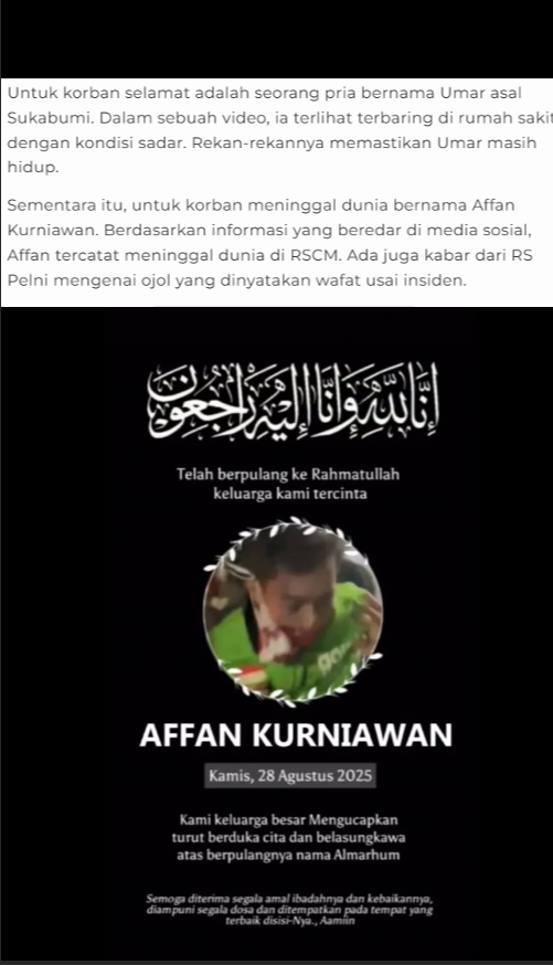 kabar_konoha's tweet photo. Korban Meninggal Dunia saat Demo Ricuh Hari ini #polisipembunuh #ojol #Isilop https://t.co/MtstBBqY7P