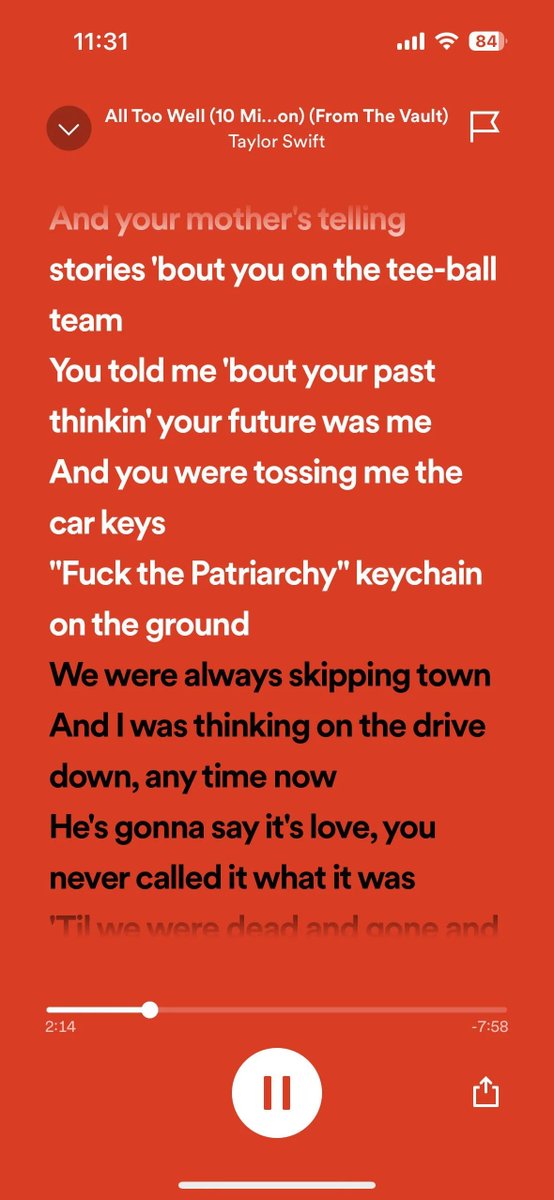 This bitch will breakup, mark my words