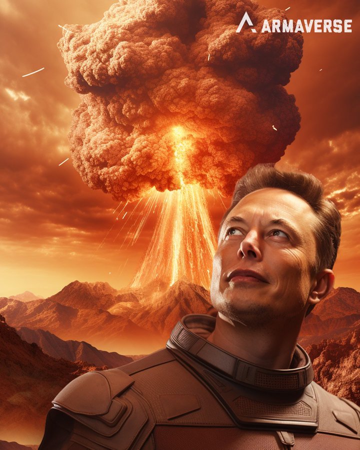 armaverseio's tweet photo. 🚨 #Elon wants to Nuke #Mars!  Why?

In a recent interview on the launch of Starship, Elon was seen wearing a t-shirt with the words: "NUKE MARS" 

#NukeMars https://t.co/D7Mjy50xJy