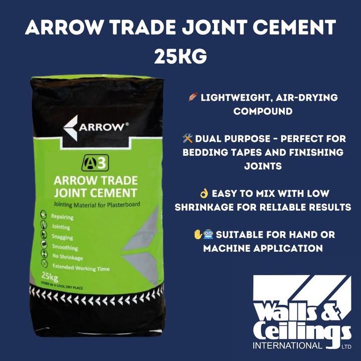 Looking for a reliable all-in-one jointing compound?

This lightweight, air-drying solution is perfect for bedding tapes and finishing joints — with easy mixing, low shrinkage and a super smooth finish every time.

Get the job done with ease and precision: ow.ly/MGpP50W2sWn