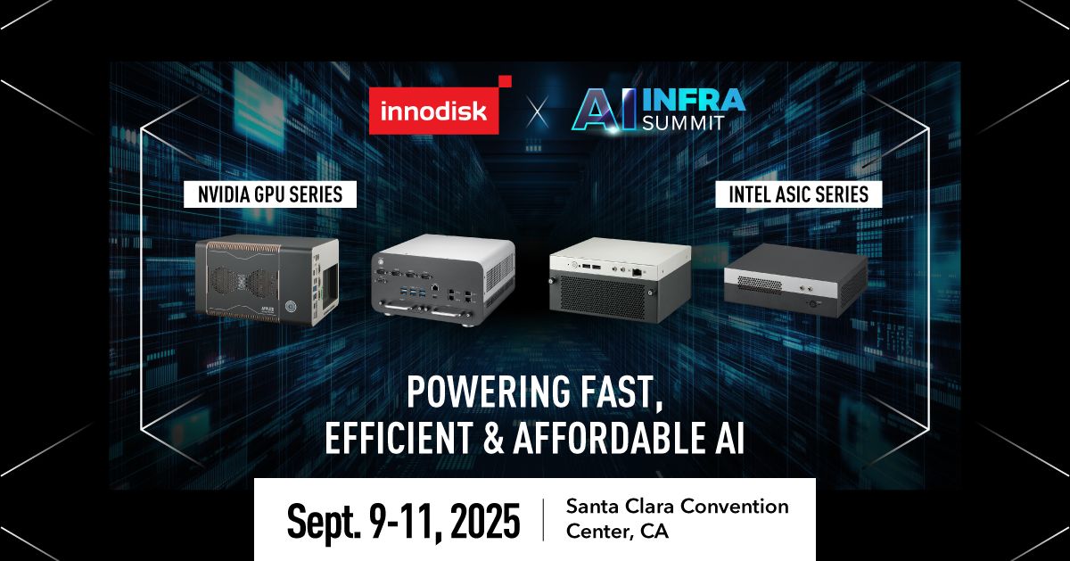 Join Innodisk at #AIInfraSummit — booth #420 and demo stage. We will showcase Apex AI Systems and smart camera modules, with live demonstrations of scalable, on-premise AI deployment for real-world applications. Look forward to seeing you! 
#aiinfrastructure