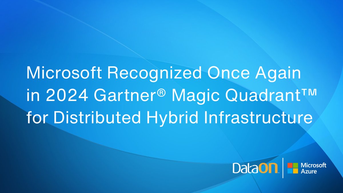 Microsoft recognized once again as a Leader for its Ability to execute and Completeness of vision in 2024 Gartner® Magic Quadrant™ for Distributed Hybrid Infrastructure! #AzureLocal #hybridcloud bit.ly/3Ux5NiF