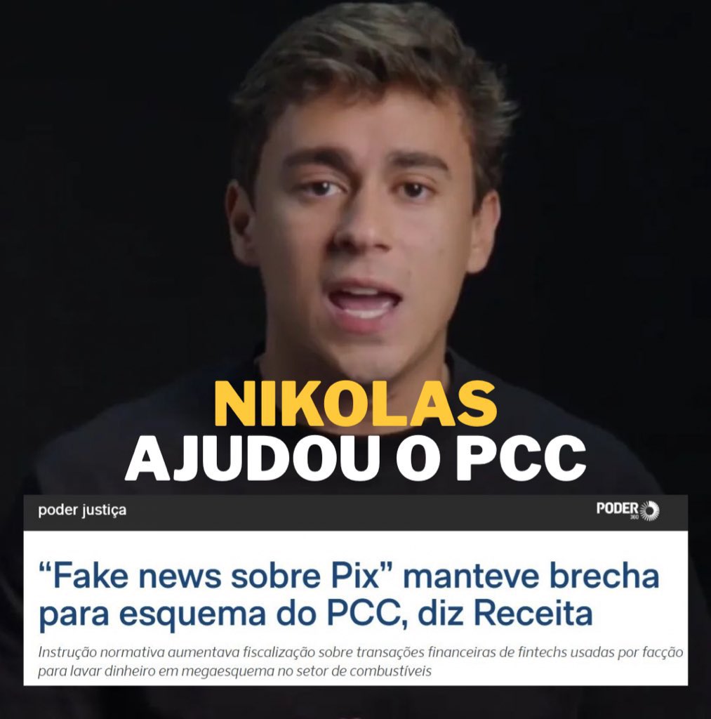 lazarorosa25's tweet photo. @Haddad_Fernando NIKOLAS AJUDOU O PCC https://t.co/d0jByGe1E6