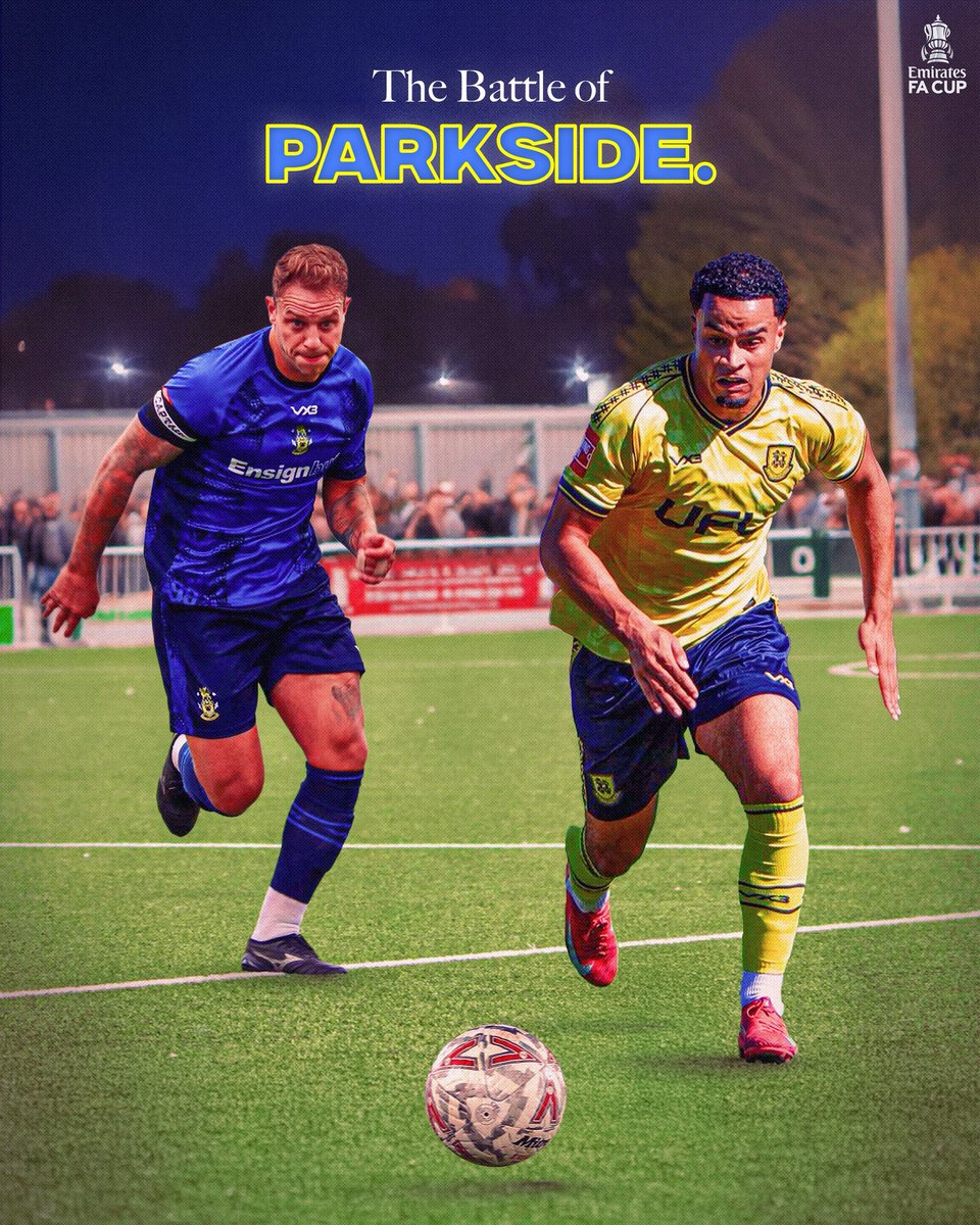 Emirates FA Cup (@emiratesfacup) on Twitter photo Friday night will see <a href="/AveleyFC/">Aveley Football Club</a> take on <a href="/hashtagutd/">Hashtag United</a> in a game at Parkside Stadium - the ground that they share 😯🏟️
Who will come away with the bragging rights?
#EmiratesFACup Friday night will see <a href="/AveleyFC/">Aveley Football Club</a> take on <a href="/hashtagutd/">Hashtag United</a> in a game at Parkside Stadium - the ground that they share 😯🏟️
Who will come away with the bragging rights?
#EmiratesFACup