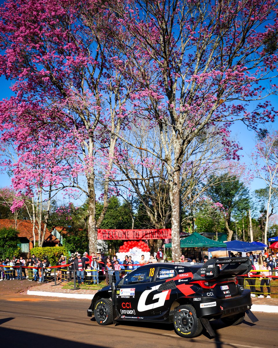 🌸😍

#ToyotaGAZOORacing #GRYaris #WRC #RallydelParaguay 🇵🇾