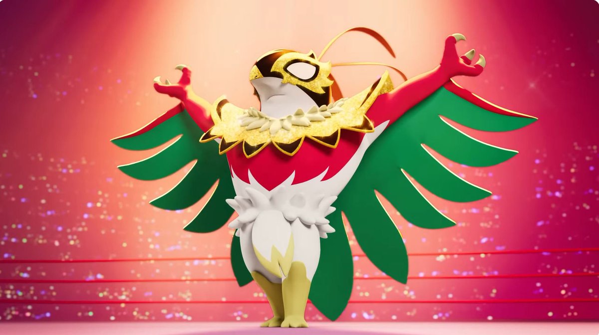 Honestly, I like the burd. 
I going to take it they will show us a new one each week until the game comes out. Also can't wait to see the shiny version of this, I love normal shiny hawlucha.