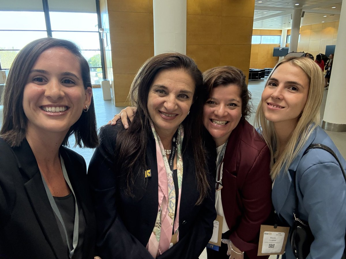 GiulianaCorna's tweet photo. Amazing day✨ Third year in a row at RISE 🤩 It just keeps getting better! 🙌🏼💯

This time at #ESCCongress2025 🇪🇸 with even more 🇦🇷 colleagues! @carlaagatiello1 @SofiaCapdeville @WomenAs1 

#LetsRISE2025 #WIC https://t.co/ymZuOyYNq9