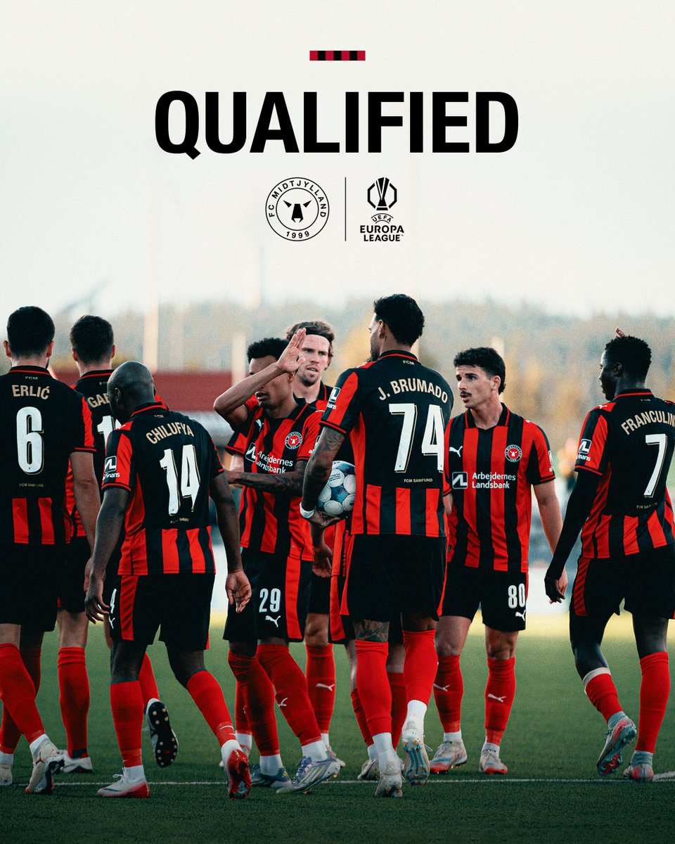 For fjerde gang på fem sæsoner er vi klar til Europa League ⚫🔴

Lodtrækningen venter i morgen kl. 13.

#UEL