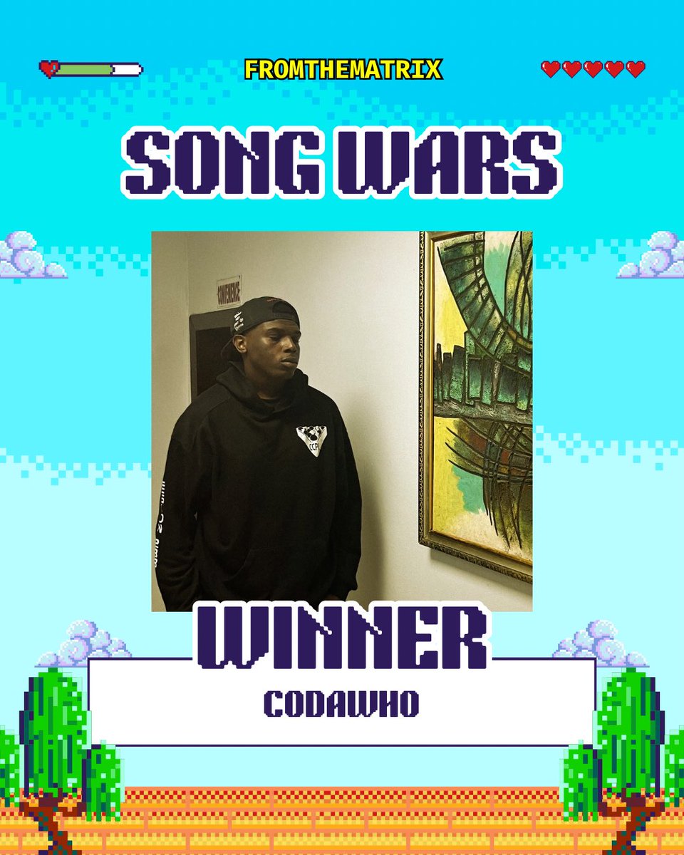 Congrats to <a href="/_codawho/">codawho?</a> for winning FTM Song Wars! [August edition]🎉 Great job! #SongWars #Winner #FromTheMatrix