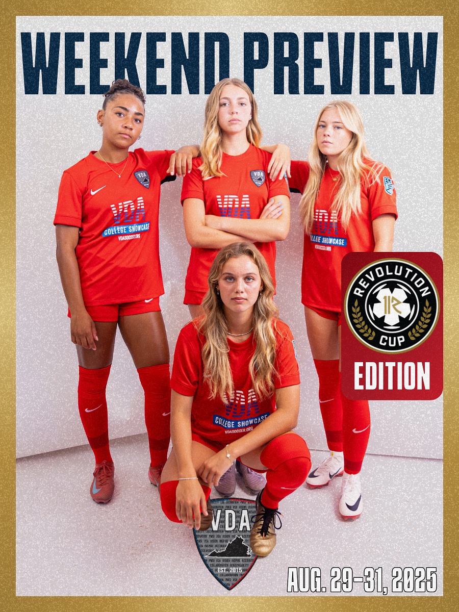 Weekend Preview: 🔥

Our VDA boys and girls teams are heading to the Revolution Cup this weekend as they continue to gear up for the upcoming season. 👏🏼

#LetsGoVDA