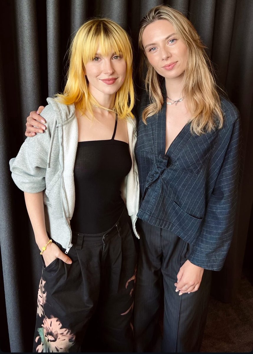 new photo of hayley with Sian Eleri for BBC Radio 1 💛