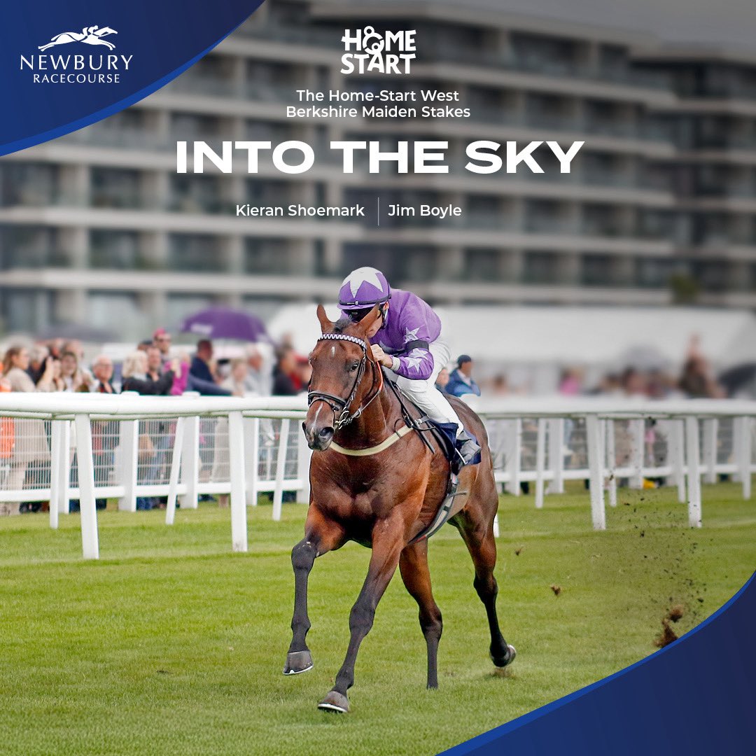 🏆 The <a href="/HomeStartWB/">Home-Start West Berk</a> West Berkshire Maiden Stakes 🏆 

🥇 Into The Sky
🥈 Dark Shore
🥉 Law Court

Into The Sky impresses on debut for trainer Jim Boyle off 80/1 under jockey Kieran Shoemark 🚀