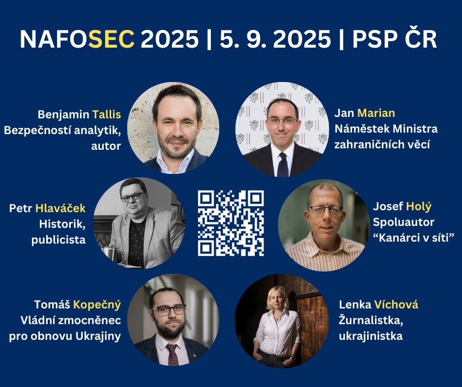 📢 NAFOSEC se blíží!

Již 5. 9. budete mít možnost vyslechnout a diskutovat s předními představiteli diplomatické, politické i akademické scény. 

Na koho konkrétně se můžete těšit, vám prozradí naše grafika. 🧠

Registrujte se nyní pomocí QR kódu nebo odkazu v komentáři! 👇