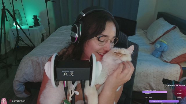 last night on stream with my girly 🤍🤍