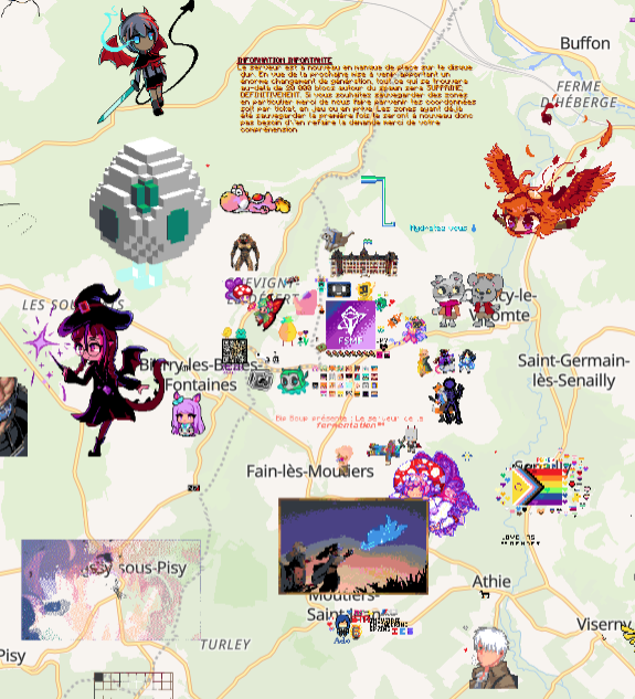 FermenteSMP's tweet photo. FSMP est sur wplace ! 🌍

Nos membres sont actuellement accros aux pixels ! Faisons un petit tour de leurs merveilleuses créations dans le thème du serveur ! https://t.co/pkR2qpk9Y0