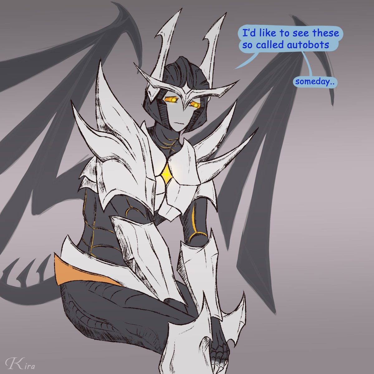 nobrain_Kira's tweet image. Overprotecting sire issues 

#Transformers #tfoc #predacon #vehicon #steve #predaking #maccadams