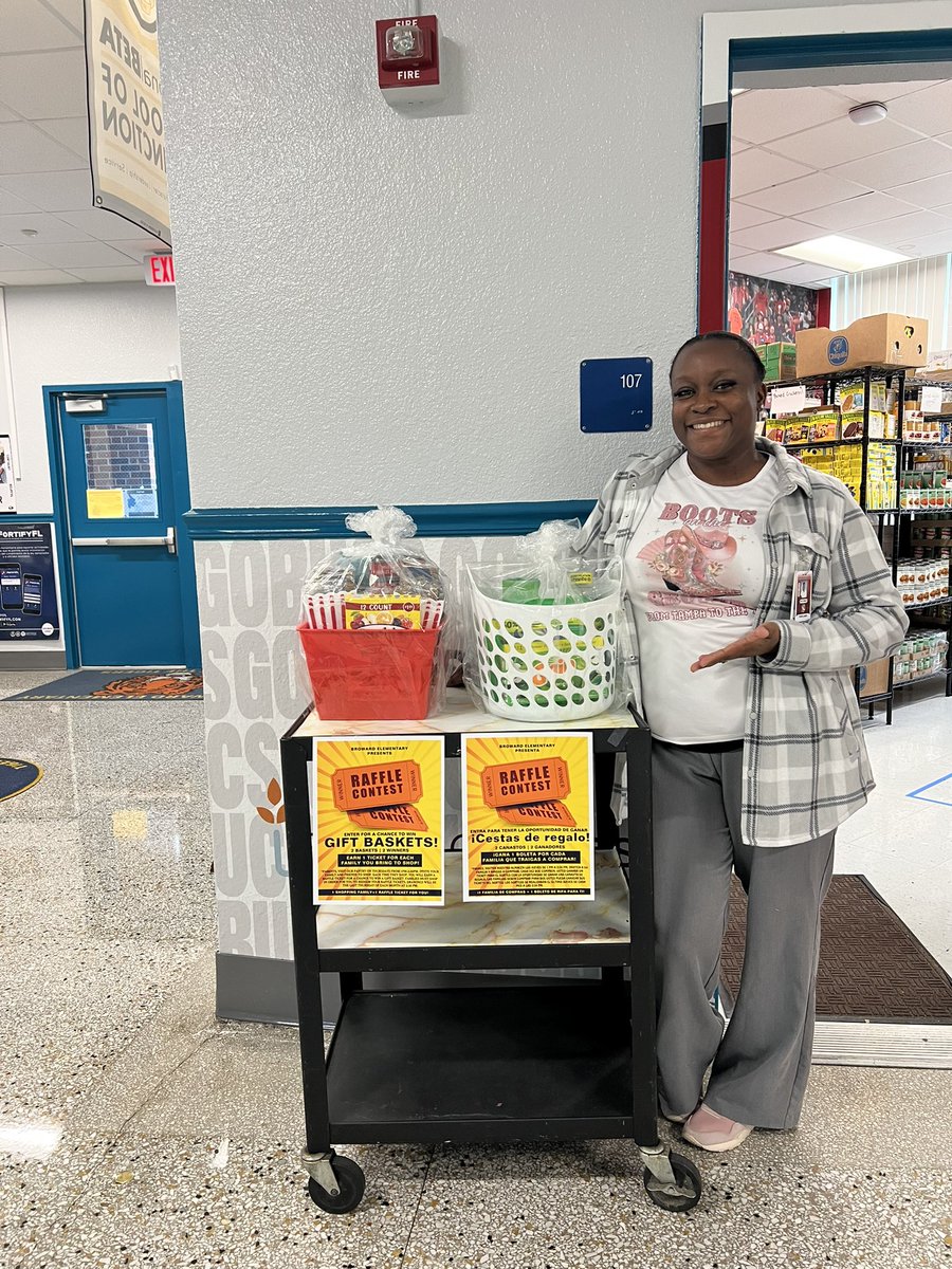 Broward_ES's tweet photo. Just a reminder our food pantries open today from 1 PM to 3 PM. Every family that visits receives a raffle ticket can’t wait to see you. @Community_Sch @TransformHCPS #BringYourAGame https://t.co/TkHBvmLkM7