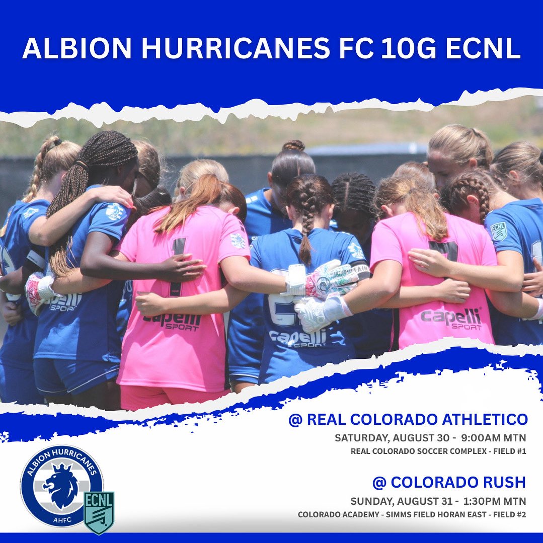 Ready for Colorado!
<a href="/ahfcsoccer/">Albion Hurricanes FC</a> 
<a href="/CoachGusMota/">Gustavo Mota</a>