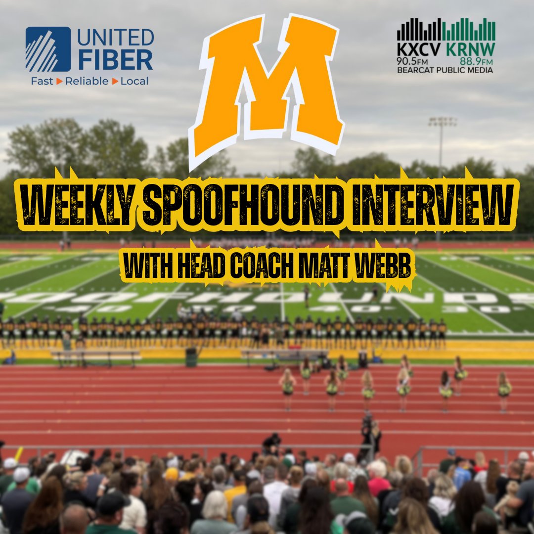 KXCVKRNW's tweet image. 🏈🎙️WEEKLY SPOOFHOUND INTERVIEW🎙️🏈
📅 Every Friday @ 7:49am
📻 KXCV 90.5 | KRNW 88.9
💻 kxcv.org
📱Bearcat Public Media App
#spoofhoundpride
@MR2Spoofhounds