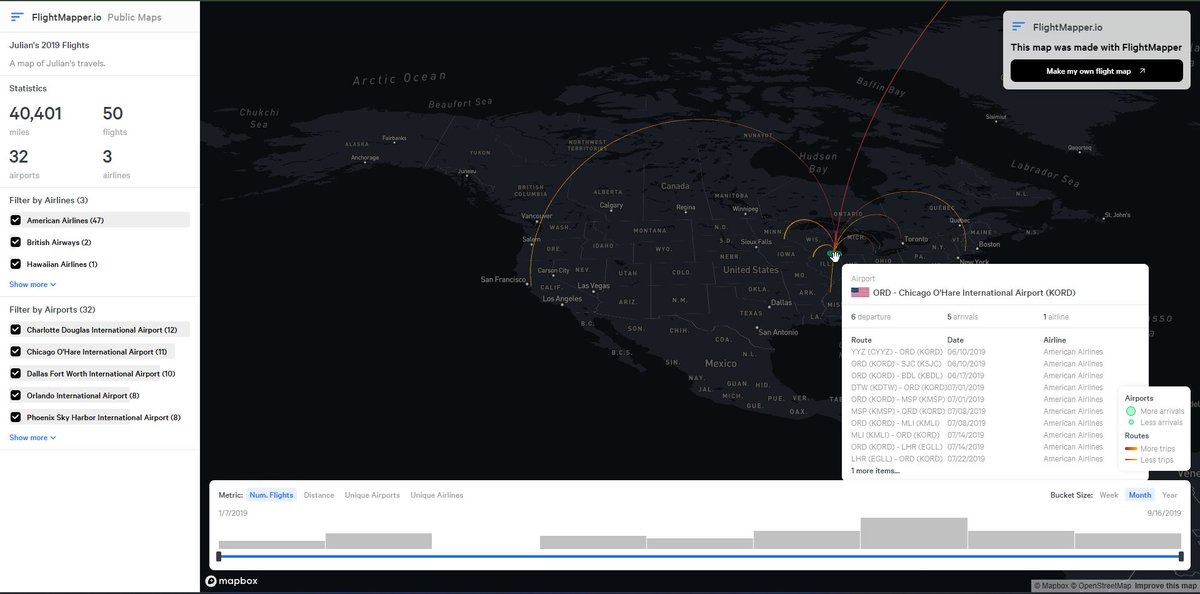 nullfend's tweet image. ✈️ #FlightMapper is a free tool to quickly map flight routes in-browser.

For OSINT/GEOINT, visuals often speak louder than raw flight data—patterns, cargo routes, or unusual flights become clear fast.

Try it 👉 flightmapper.io
#OSINT #GEOINT #Visualization #Intelligence