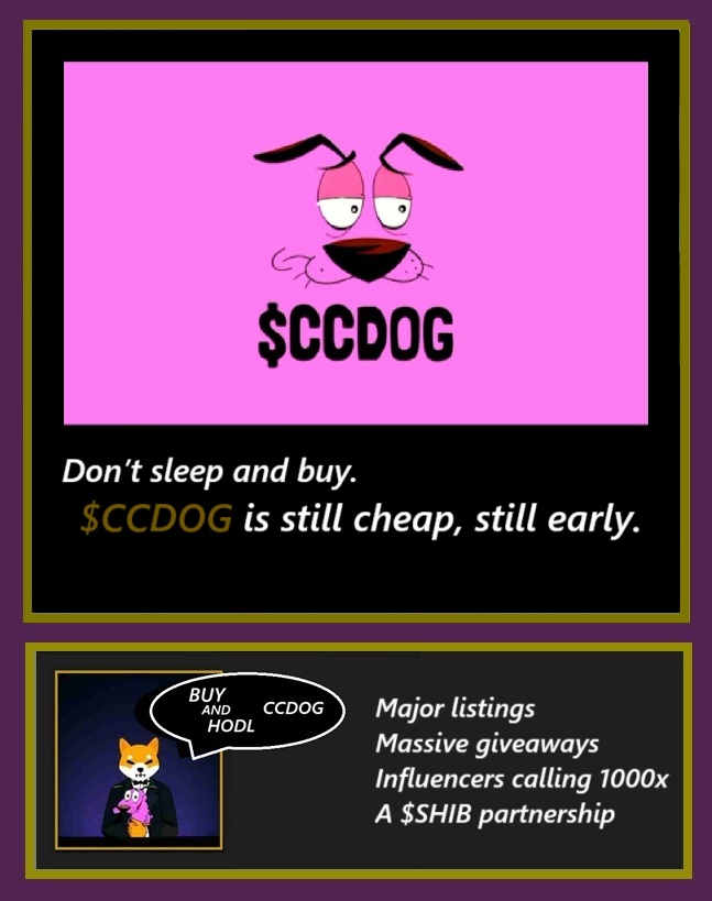SolSurfer-for-live (@solsurfer001) on Twitter photo Everyone should watch $CCDOG.
Partnership with $SHIB and Big GIVEAWAY..!!
👉Zero tax
👉Locked liquidity
👉Fully renounced
👉join the giveaways from: <a href="/ConradCrypto97/">CryptoConrad</a>
👉JOIN US.!!
<a href="/JoeParys/">Joe Parys</a> <a href="/JakeGagain/">JAKE</a> <a href="/MustStopMurad/">Murad 💹🧲</a> @xarchxtypex <a href="/cryptoblaney/">Crypto Blaney</a> <a href="/cryptogalaxycc/">Crypto Galaxy</a> #Ethereum #Crypto Everyone should watch $CCDOG.
Partnership with $SHIB and Big GIVEAWAY..!!
👉Zero tax
👉Locked liquidity
👉Fully renounced
👉join the giveaways from: <a href="/ConradCrypto97/">CryptoConrad</a>
👉JOIN US.!!
<a href="/JoeParys/">Joe Parys</a> <a href="/JakeGagain/">JAKE</a> <a href="/MustStopMurad/">Murad 💹🧲</a> @xarchxtypex <a href="/cryptoblaney/">Crypto Blaney</a> <a href="/cryptogalaxycc/">Crypto Galaxy</a> #Ethereum #Crypto