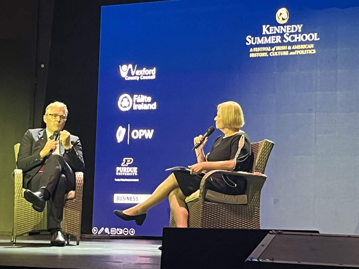 Larry Donnelly (@larrypdonnelly) on Twitter photo Jarlath Burns opening this year’s <a href="/JFK_SS/">Kennedy SummerSchool</a> in hugely impressive fashion with our chair, Eileen Dunne. #JFKSS Jarlath Burns opening this year’s <a href="/JFK_SS/">Kennedy SummerSchool</a> in hugely impressive fashion with our chair, Eileen Dunne. #JFKSS