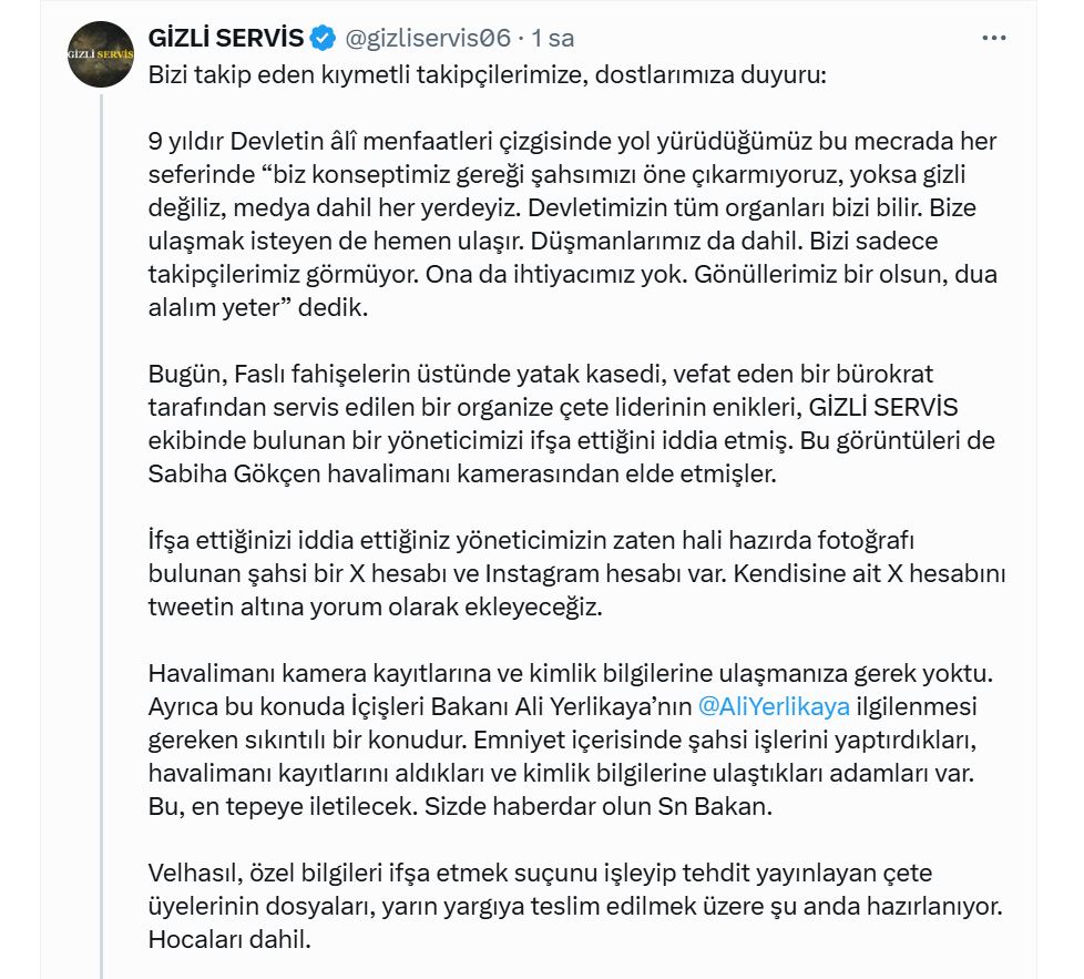 Cübbeli Ahmet Hoca kod adlı BÖLÜCÜnün elebaşı olduğu Cübbeli Ahmet Terör Örgütü {CATÖ} militanları <a href="/gizliservis06/">GİZLİ SERVİS</a> üzerinden <a href="/xkimbubey/">.</a> arkadaşımıza sarmışlar. Ama baltayı taşa vurmuşlar. İfşada yapmışlar; havalimanı görüntüsü😄Sizi enikler sizi!! Sizi militanlar sizi!!🤮