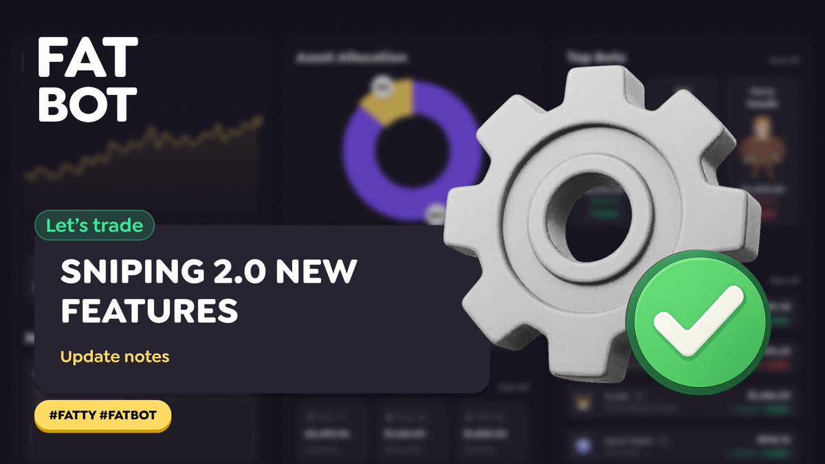 🚀 Sniping 2.0 New Powerful Features are LIVE! 🚀

Our today’s update was successful, making our Sniping 2.0 trading bot even better and more efficient.

👑 New Sniping 2.0 Features

Export &amp; Analyze Your Trades - From traders, for traders! We understand that some of you want to