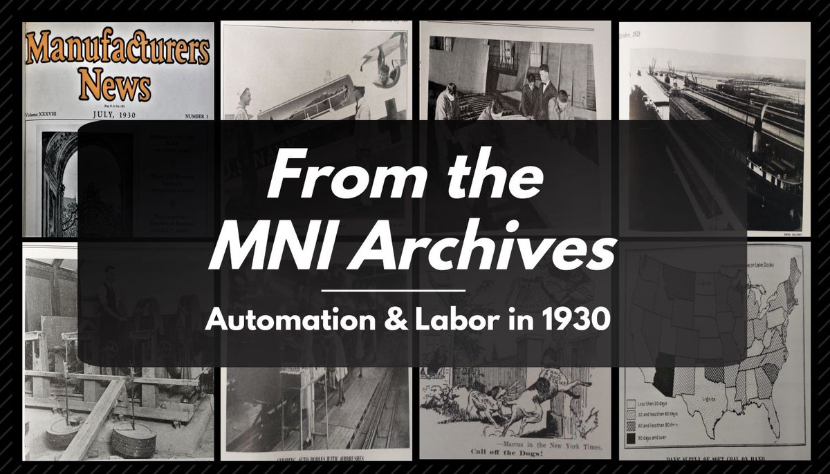 Nearly a century ago, manufacturers were already asking the same question we face today: will machines replace workers or empower them? See how the industrial world viewed labor &amp; automation in our special Labor Day issue from the MNI Archives: industrynet.com/blog/how-manuf…