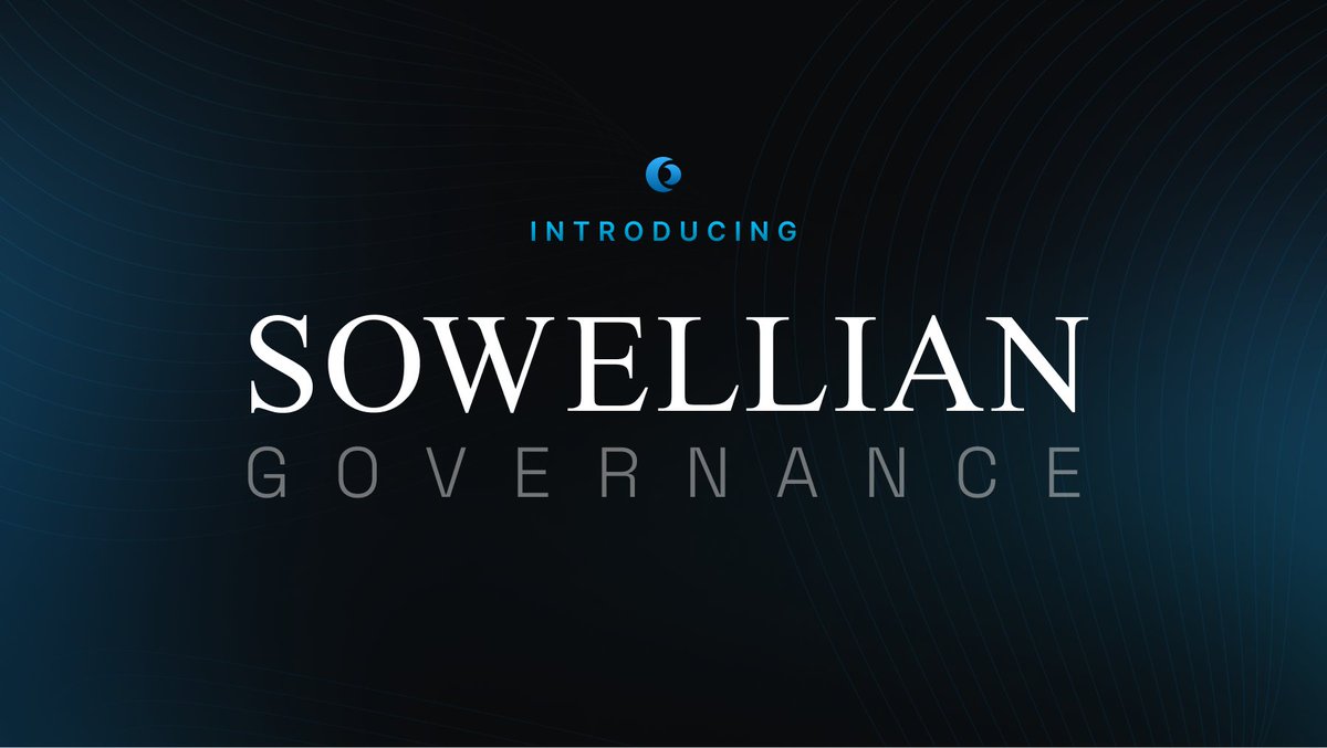 Sowellian Governance 紹介バナー