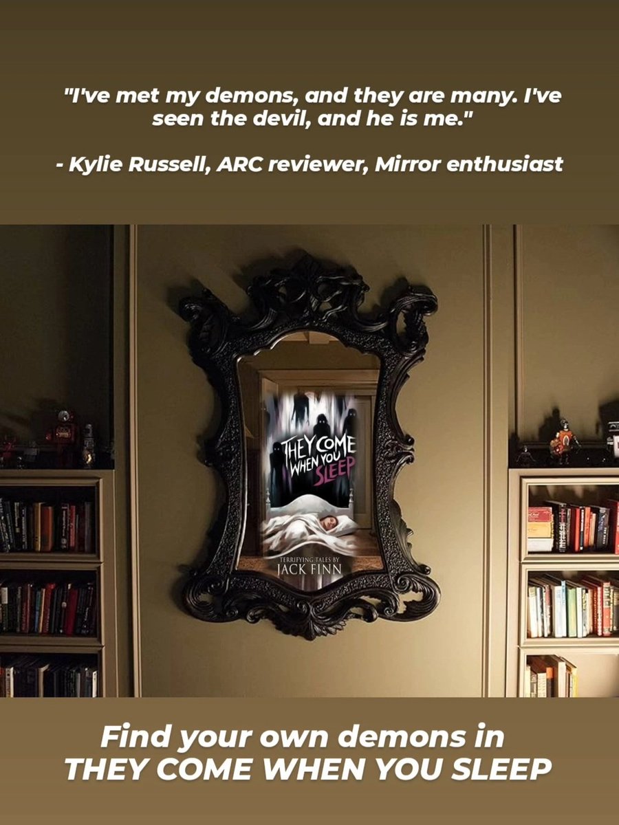 TheRealJackFinn's tweet photo. Find your own demons in
THEY COME WHEN YOU SLEEP
https://t.co/W6YUPJzcjc
#horror #horrorfic #horrorfiction #newhorror #politicalhorror #allegory #allegorical #smarthorror #smartfiction #horrorcommunity #horrorjunkie #horrorcollector #horrorauthor #horrorlover #horrorwriting #readthis #readthisnow
