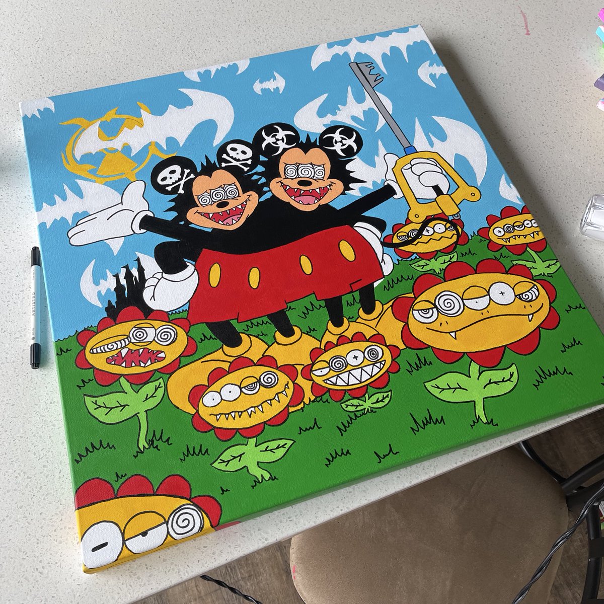 Castle in the shadows 🏰🐭🔑💙🖼️