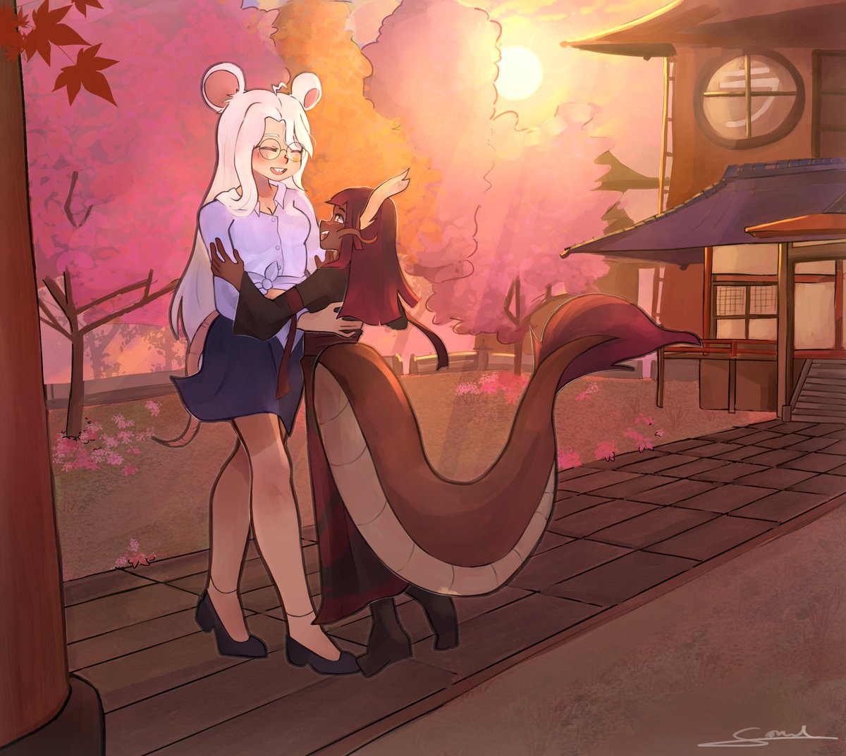 Hello !! 

Après ce petit break estival, je reviens avec cette commission pour <a href="/zukichina/">Zukichina</a> ! 
J'espère que vos vacances se sont bien passées !

(Je rouvre mes commissions d'ailleurs !)
#artist #art #commission #commissionopen