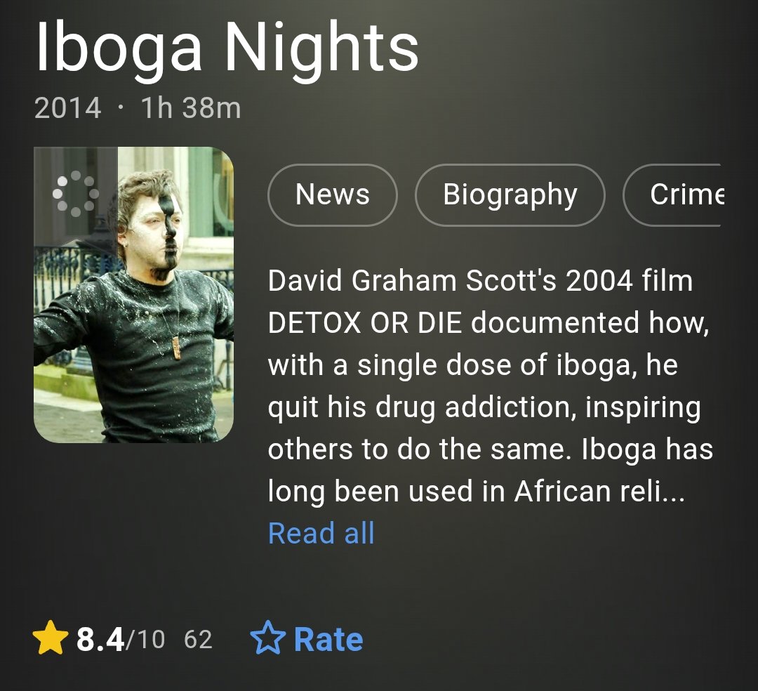 Data (@data_chains) on Twitter photo 🎬 Step into the mystery of Iboga Nights (2014) a raw, eye-opening journey into the world of healing, ritual & risk. Now streaming for free on <a href="/ritestream_io/">ritestream</a> 🌍✨ #Watch2Earn
ritestream.io/watch/3Dx5y1Iq…
$RITE $BNB 🎬 Step into the mystery of Iboga Nights (2014) a raw, eye-opening journey into the world of healing, ritual & risk. Now streaming for free on <a href="/ritestream_io/">ritestream</a> 🌍✨ #Watch2Earn
ritestream.io/watch/3Dx5y1Iq…
$RITE $BNB