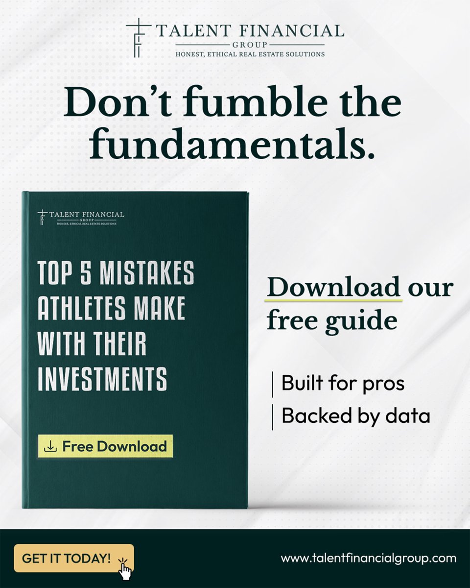 TalentFinancial's tweet photo. Whether you're an athlete or high performer, avoiding the wrong moves early in your financial journey can make all the difference.
Our free guide breaks down the 5 most common pitfalls
📘 Grab your free Webook Now>> 🔗 https://t.co/Oq5BJtG2WA https://t.co/PrSFrSW5V4