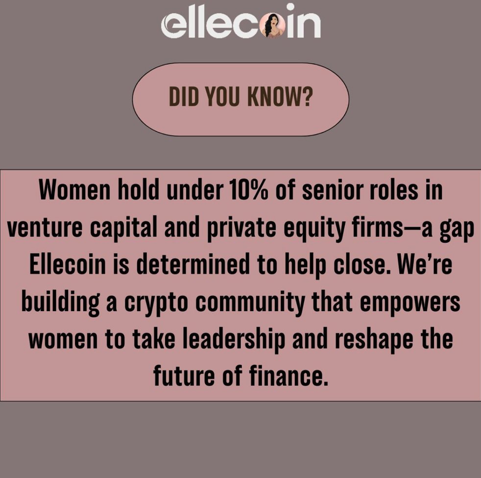 Did you know? 

#ElleCoin #Women #Crypto #Web3 #Blockchain