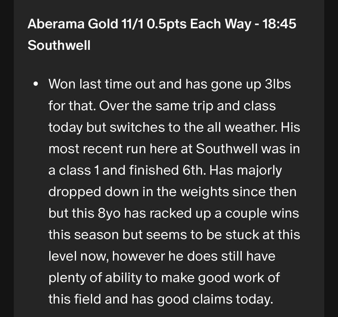 Aberama Gold wins at 11/1 for members 
😍

Don’t miss out, Join Below 👇 

patreon.com/ExpressPuntsX?…