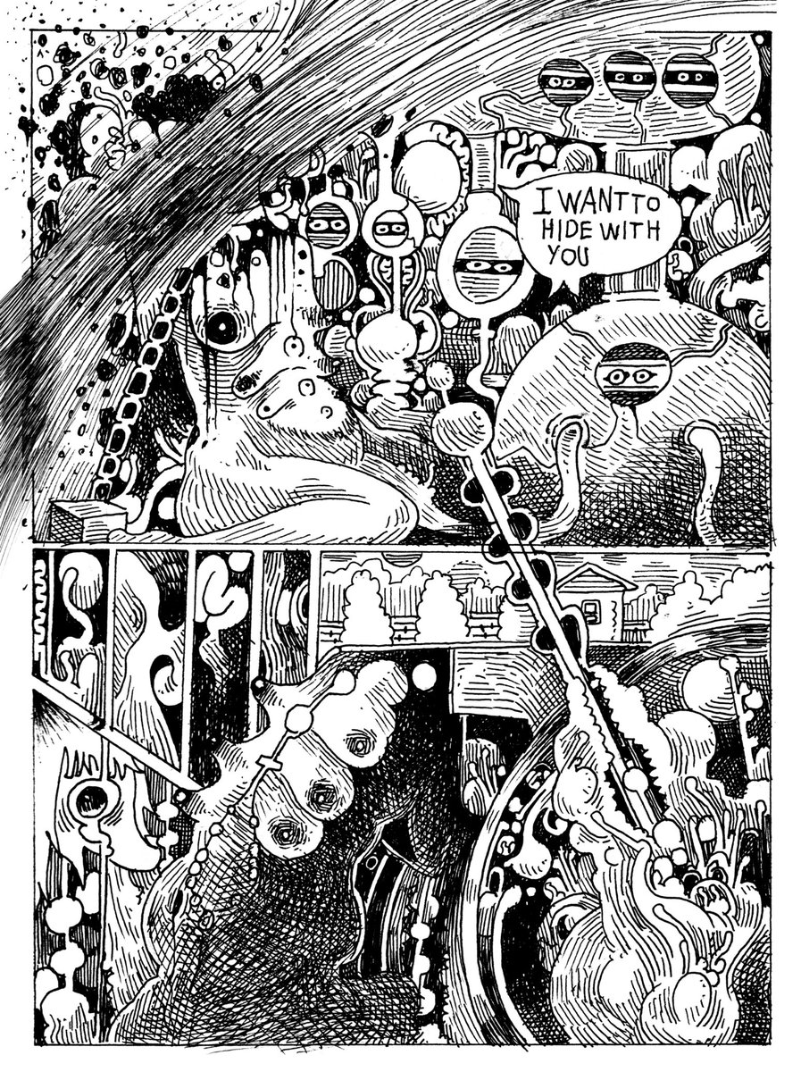 I blink and the floor creaks, drifting through your hall I kissed the phantasm we used to ride on Wednesdays, encasing blood from our gums we made rich off carteroid rubies and calcified palpitations.