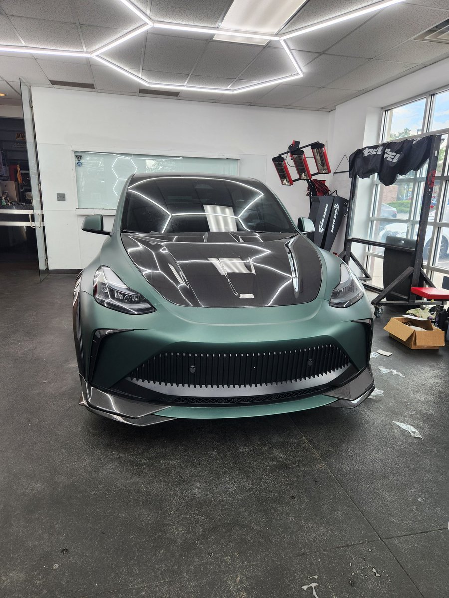 Stephen Kneubuehl (@kneubuehl) on Twitter photo Walked into <a href="/Man_Cave_Mike/">Man Cave Mike</a> 's shop and found this ripped Model Y. Anyone else get AMG vibes from this? The grille is pretty reminiscent. Walked into <a href="/Man_Cave_Mike/">Man Cave Mike</a> 's shop and found this ripped Model Y. Anyone else get AMG vibes from this? The grille is pretty reminiscent.