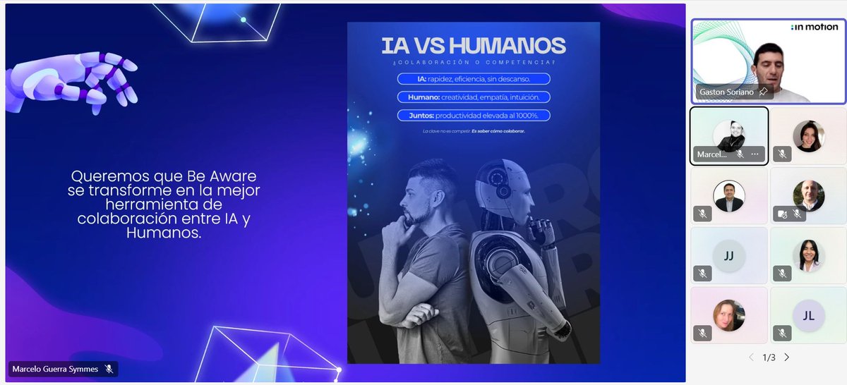 grupoinmotion_'s tweet photo. 🙌 ¡GRACIAS! por acompañarnos en nuestro 2do Webinar 2025 exclusivo para empresas Partner de nuestra solución de atención al cliente 𝗕𝗲 𝗔𝘄𝗮𝗿𝗲 𝟯𝟲𝟬.

#Webinar #Partner #Socios #BeAware360 #CX #IA #Atencionalcliente #CustomerExperience #CRM #Omnicanal #CanalesDigitales https://t.co/TnxrHZnFyr
