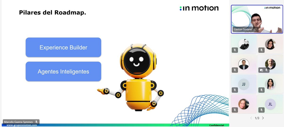 grupoinmotion_'s tweet photo. 🙌 ¡GRACIAS! por acompañarnos en nuestro 2do Webinar 2025 exclusivo para empresas Partner de nuestra solución de atención al cliente 𝗕𝗲 𝗔𝘄𝗮𝗿𝗲 𝟯𝟲𝟬.

#Webinar #Partner #Socios #BeAware360 #CX #IA #Atencionalcliente #CustomerExperience #CRM #Omnicanal #CanalesDigitales https://t.co/TnxrHZnFyr
