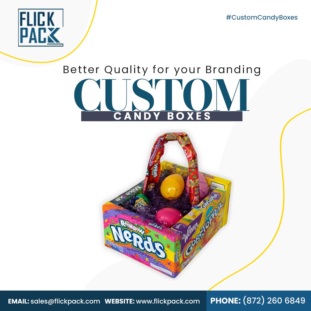 FlickPack21231's tweet image. Custom Candy Boxes with Labor Day Special Discounts elevate chocolates, gummies, and hard candies packaging for everyday sales.

Order Now:  flickpack.com/custom-candy-b…

#CustomCandyBoxes #Products #Candy #Candies #Packaging #USA #sales #packagingsolutions #packagingdesign #Products