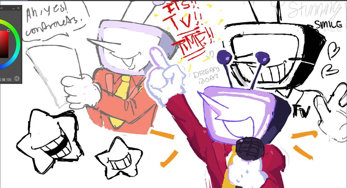 MR. (ANT) TENNA!!1 YOWZA!!  MY MAIN SQUEEZE! MY SUPERSTAR! THEE HOT SHOT! MY OXYGEN SUPPLY! MY PRIDE AND JOY! THE HEARTTHROB! THE SHOWBOAT! THE BIG CHEESE! THE WHOLE. SHEBANG. GOD I LOVE TV SO DARN MUCH. I LOVE WATCHING TV

#DELTARUNE #TENNA
