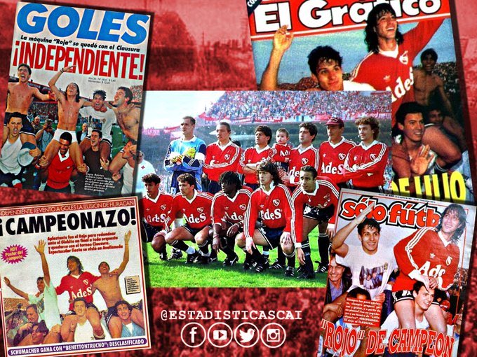 #UnDiaComoHoy | 28/8/1994 #Independiente se consagraba Campeón del Torneo Clausura 1994. Terminó con goleada en la Doble Visera a #Huracan 4-0. Un equipazo con pibes del club y jugadores de experiencia que terminó jugando un fútbol de alto vuelo
